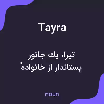 معنی tayra به فارسی