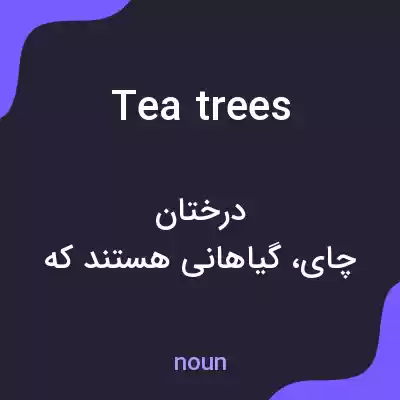 معنی tea trees به فارسی معنی tea trees به فارسی