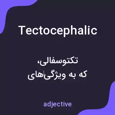 معنی tectocephalic به فارسی معنی tectocephalic به فارسی