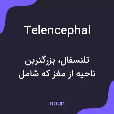 معنی telencephal به فارسی معنی telencephal به فارسی