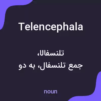 معنی telencephala به فارسی معنی telencephala به فارسی
