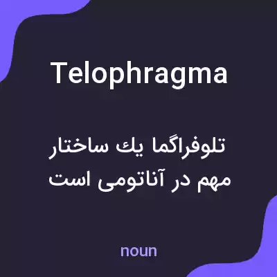 معنی telophragma به فارسی معنی telophragma به فارسی