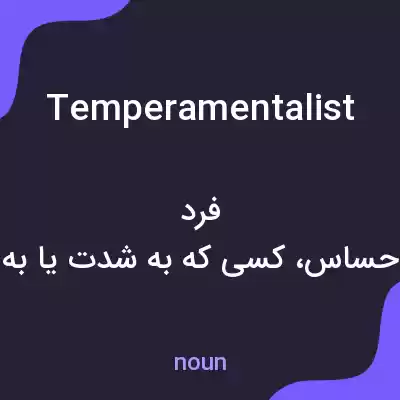 معنی temperamentalist به فارسی معنی temperamentalist به فارسی
