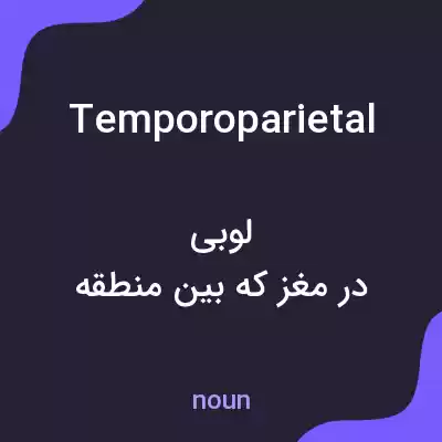معنی temporoparietal به فارسی معنی temporoparietal به فارسی