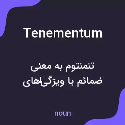 معنی tenementum به فارسی معنی tenementum به فارسی