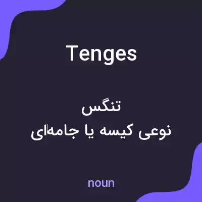 معنی tenges به فارسی