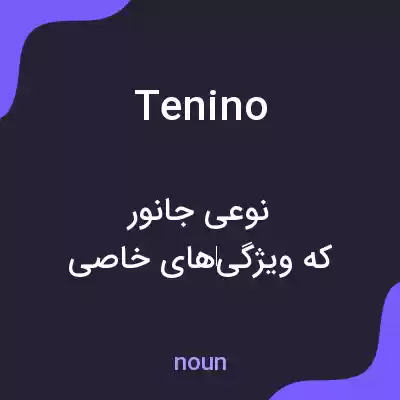 معنی tenino به فارسی