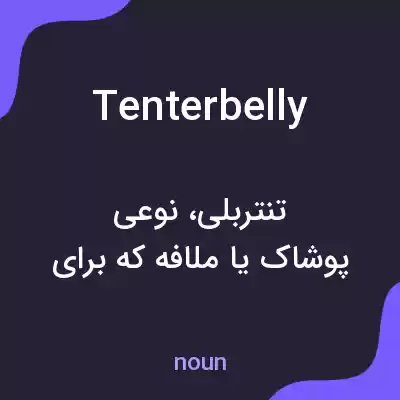 معنی tenterbelly به فارسی