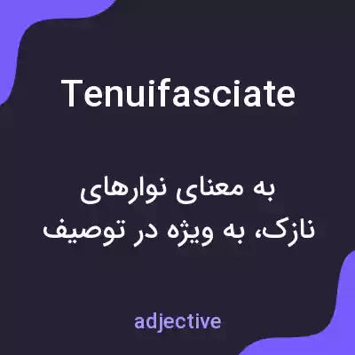 معنی tenuifasciate به فارسی معنی tenuifasciate به فارسی