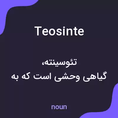 معنی teosinte به فارسی معنی teosinte به فارسی
