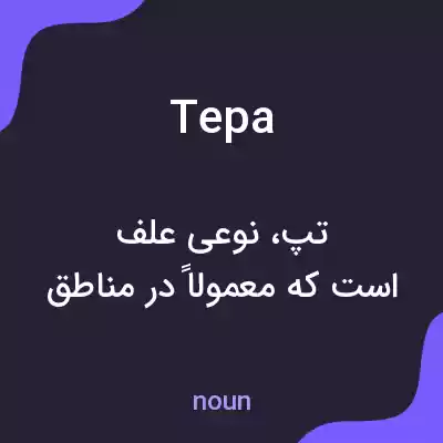 معنی tepa به فارسی معنی tepa به فارسی