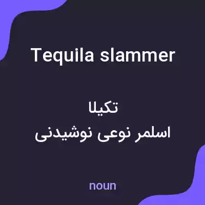 معنی tequila slammer به فارسی معنی tequila slammer به فارسی