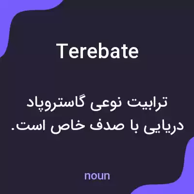 معنی terebate به فارسی معنی terebate به فارسی