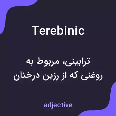 معنی terebinic به فارسی معنی terebinic به فارسی