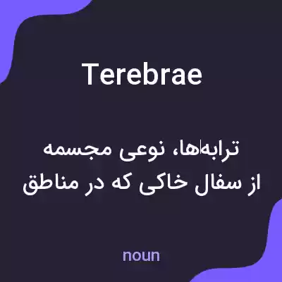 معنی terebrae به فارسی معنی terebrae به فارسی