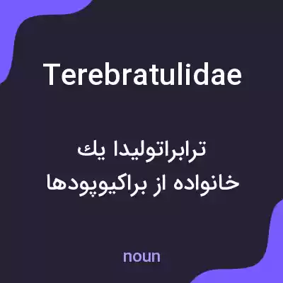 معنی terebratulidae به فارسی معنی terebratulidae به فارسی