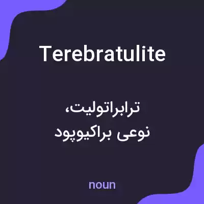 معنی terebratulite به فارسی معنی terebratulite به فارسی