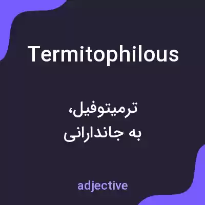معنی termitophilous به فارسی معنی termitophilous به فارسی