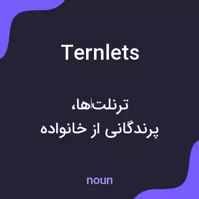 معنی ternlets به فارسی معنی ternlets به فارسی