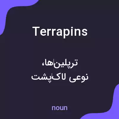 معنی terrapins به فارسی معنی terrapins به فارسی