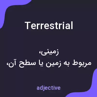 معنی terrestrial به فارسی معنی terrestrial به فارسی