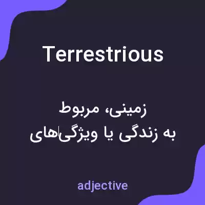 معنی terrestrious به فارسی معنی terrestrious به فارسی