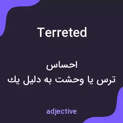 معنی terreted به فارسی معنی terreted به فارسی
