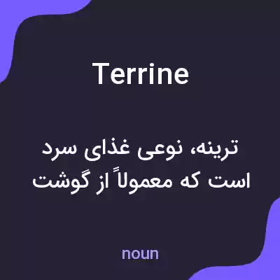معنی terrine به فارسی معنی terrine به فارسی