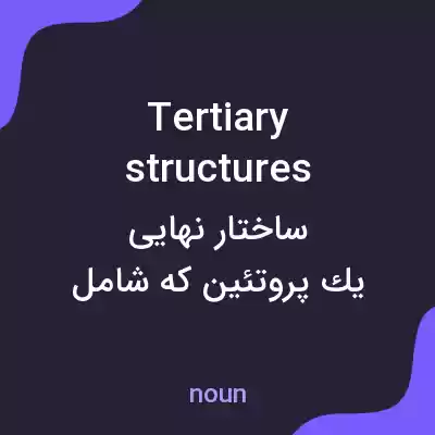 معنی tertiary structures به فارسی معنی tertiary structures به فارسی