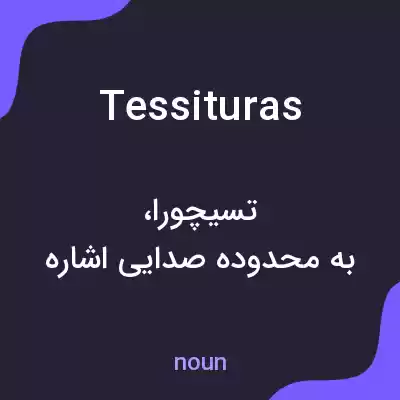 معنی tessituras به فارسی
