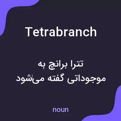 معنی tetrabranch به فارسی معنی tetrabranch به فارسی