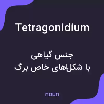 معنی tetragonidium به فارسی معنی tetragonidium به فارسی