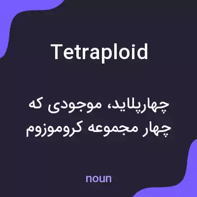 معنی tetraploid به فارسی معنی tetraploid به فارسی