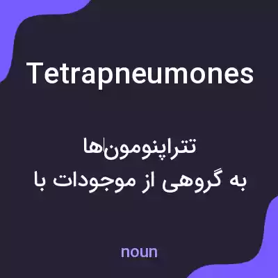 معنی tetrapneumones به فارسی معنی tetrapneumones به فارسی