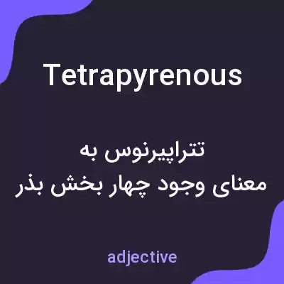 معنی tetrapyrenous به فارسی معنی tetrapyrenous به فارسی