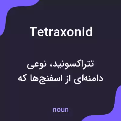 معنی tetraxonid به فارسی معنی tetraxonid به فارسی