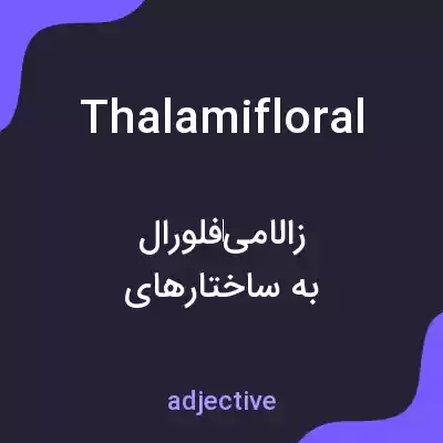 معنی thalamifloral به فارسی معنی thalamifloral به فارسی