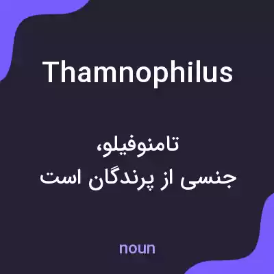 معنی thamnophilus به فارسی معنی thamnophilus به فارسی