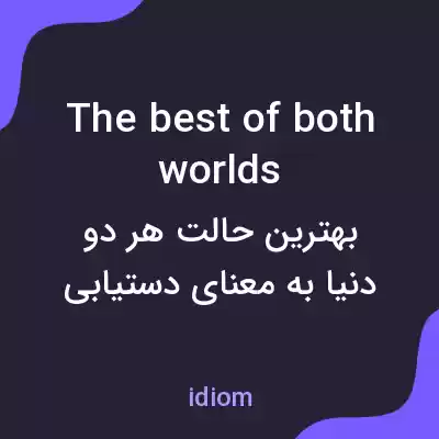 معنی the best of both worlds به فارسی