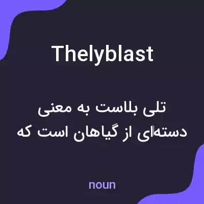 معنی thelyblast به فارسی معنی thelyblast به فارسی