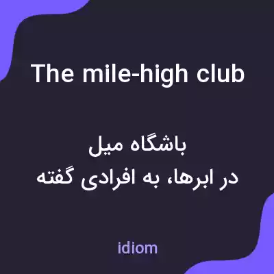 معنی the mile-high club به فارسی معنی the mile-high club به فارسی