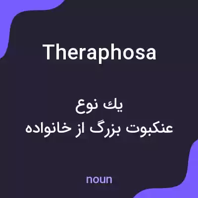 معنی theraphosa به فارسی معنی theraphosa به فارسی