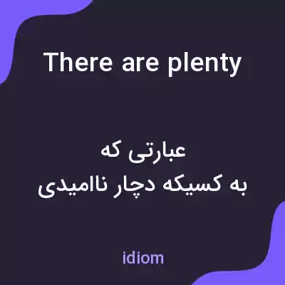 معنی there are plenty more fish in the sea به فارسی معنی there are plenty more fish in the sea به فارسی
