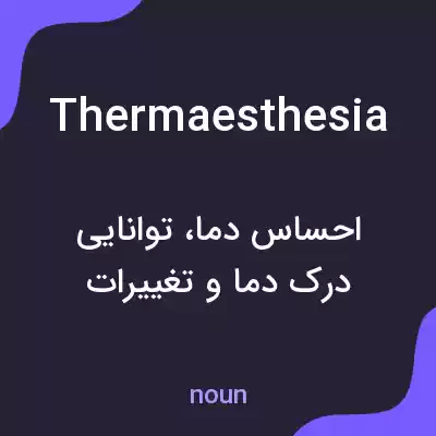 معنی thermaesthesia به فارسی معنی thermaesthesia به فارسی