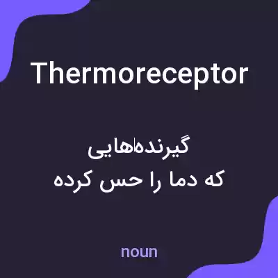 معنی thermoreceptor به فارسی معنی thermoreceptor به فارسی