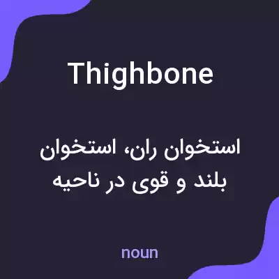 معنی thigh bone به فارسی معنی thigh bone به فارسی