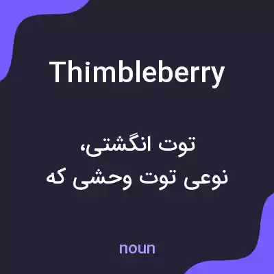 معنی thimbleberry به فارسی