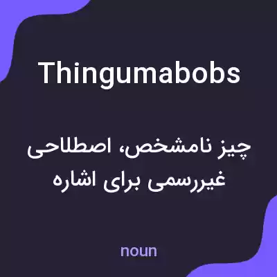 معنی thingumabobs به فارسی معنی thingumabobs به فارسی
