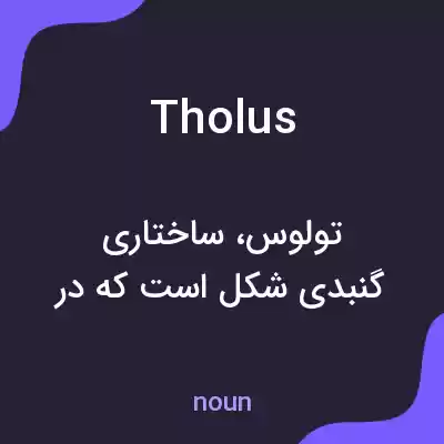 معنی tholus به فارسی معنی tholus به فارسی