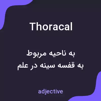 معنی thoracal به فارسی معنی thoracal به فارسی